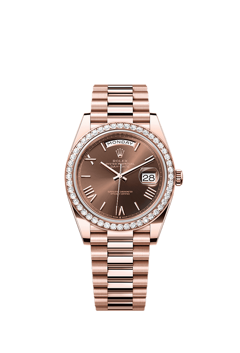 Rolex Rose Gold Day-Date - 40mm - Chocolate - President