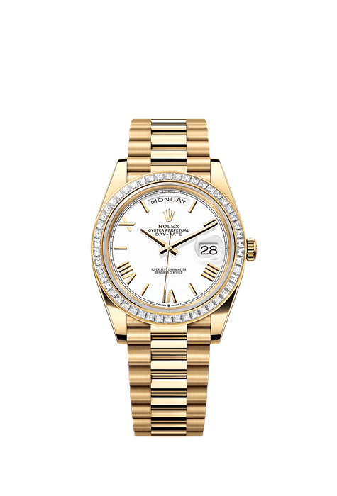 Rolex Yellow Gold Day-Date - 40mm - White - President