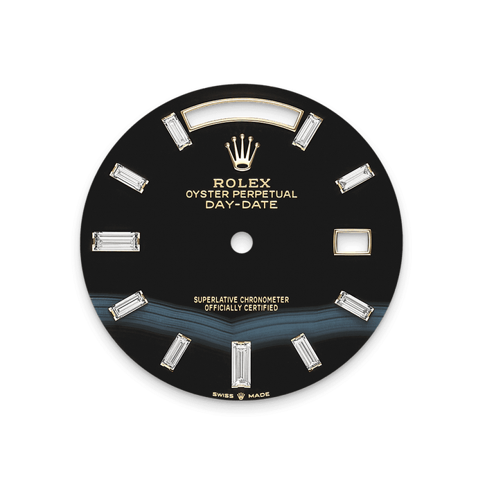 Rolex Yellow Gold Day-Date - 40mm - Onyx Diamond Dial - President