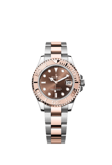 Rolex Two-Tone (RG/SS) Datejust - 37 mm - Chocolate