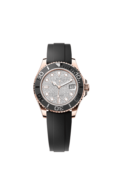 Rolex Rose Gold Datejust - 37 mm - Diamond-paved