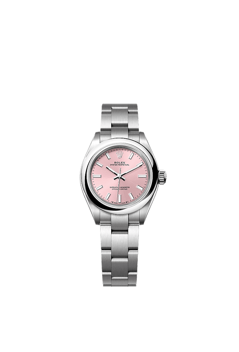 Rolex Stainless Steel Datejust - 28mm - Pink - Oyster