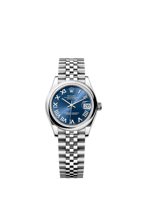 Rolex Stainless Steel Datejust - 31mm - Bright blue - Jubilee