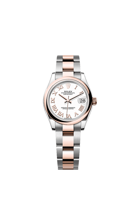 Rolex Two-Tone (RG/SS) Datejust - 31mm - White - Oyster