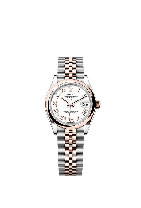 Rolex Two-Tone (RG/SS) Datejust - 31mm - White - Jubilee