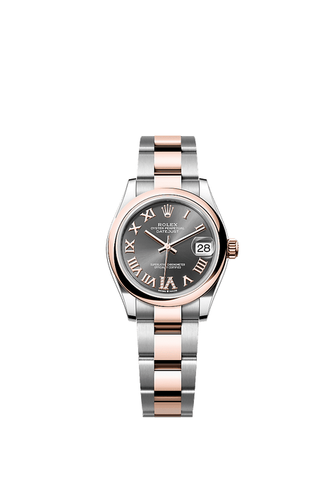 Rolex Two-Tone (RG/SS) Datejust - 31mm - Slate Diamond Dial - Oyster