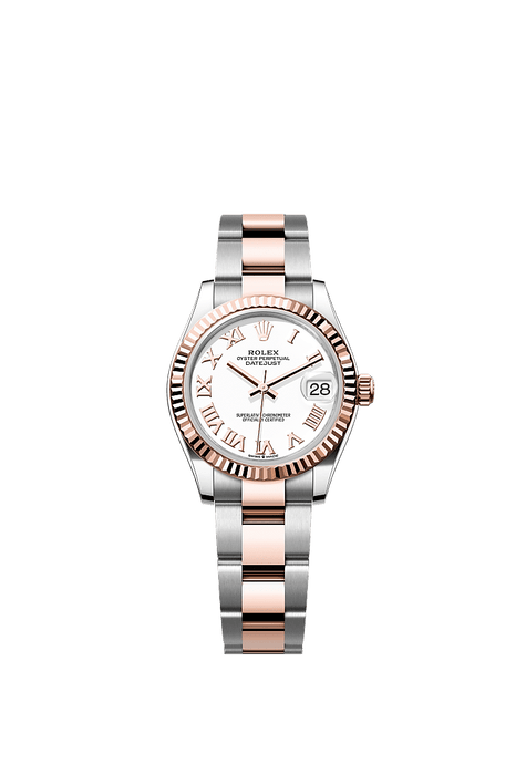 Rolex Two-Tone (RG/SS) Datejust - 31mm - White - Oyster