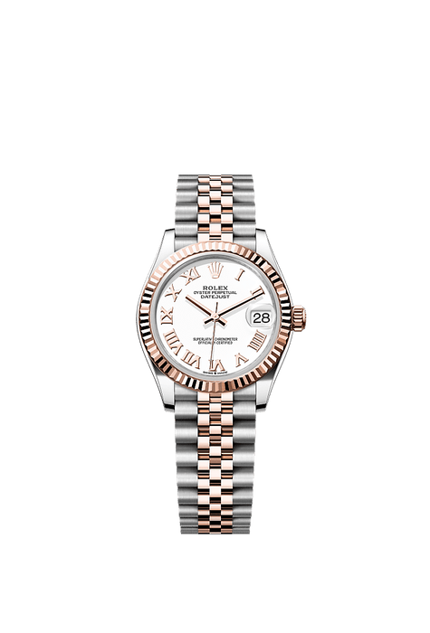 Rolex Two-Tone (RG/SS) Datejust - 31mm - White - Jubilee