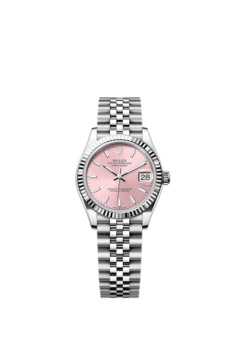 Rolex Stainless Steel Datejust - 31mm - Pink - Jubilee