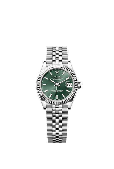 Rolex Stainless Steel Datejust - 31mm - Mint green - Jubilee