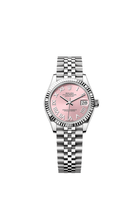 Rolex Stainless Steel Datejust - 31mm - Pink - Jubilee