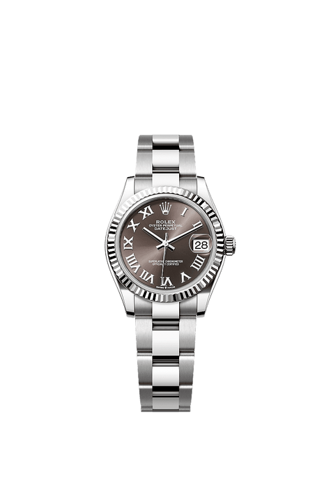 Rolex Stainless Steel Datejust - 31mm - Dark grey - Oyster