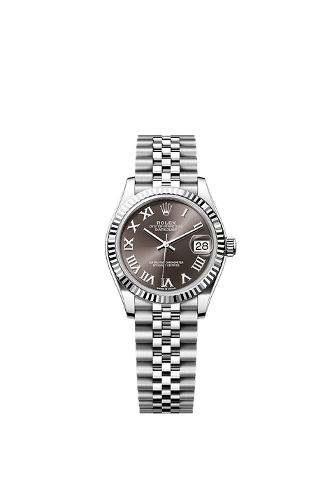 Rolex Stainless Steel Datejust - 31mm - Dark grey - Jubilee