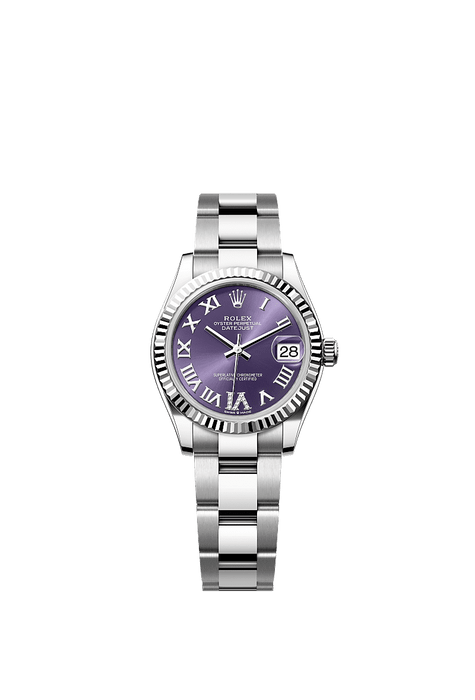 Rolex Stainless Steel Datejust - 31mm - Aubergine Diamond Dial - Oyster