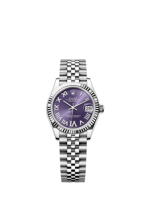 Rolex Stainless Steel Datejust - 31mm - Aubergine Diamond Dial - Jubilee