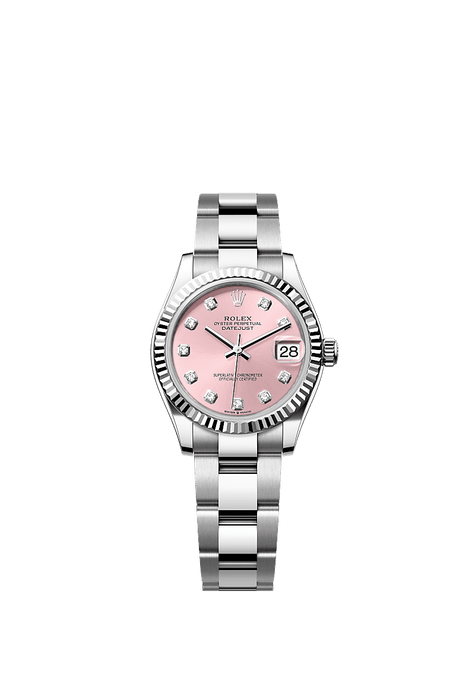 Rolex Stainless Steel Datejust - 31mm - Pink Diamond Dial - Oyster