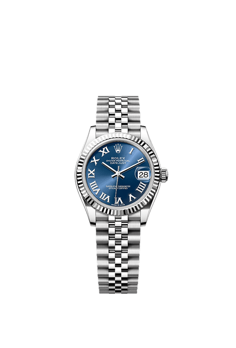 Rolex Stainless Steel Datejust - 31mm - Bright blue - Jubilee