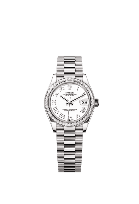 Rolex White Gold Datejust - 31mm - White