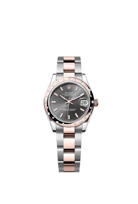 Rolex Two-Tone (RG/SS) Datejust - 31mm - Slate - Oyster