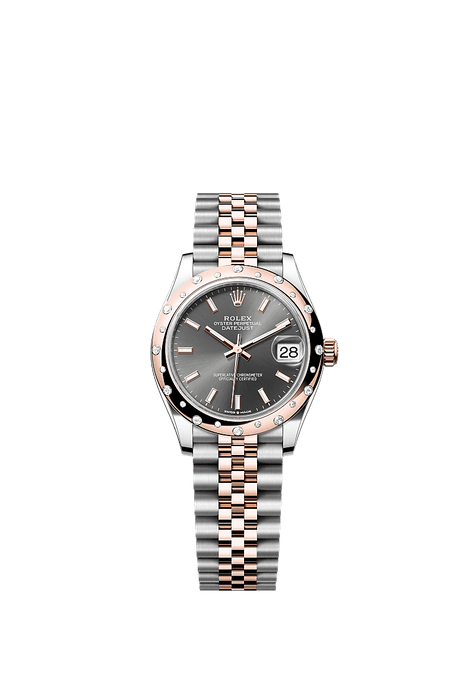 Rolex Two-Tone (RG/SS) Datejust - 31mm - Slate - Jubilee