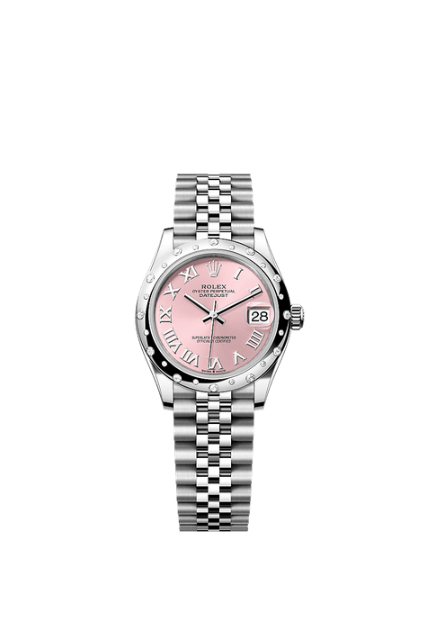 Rolex Stainless Steel Datejust - 31mm - Pink - Jubilee