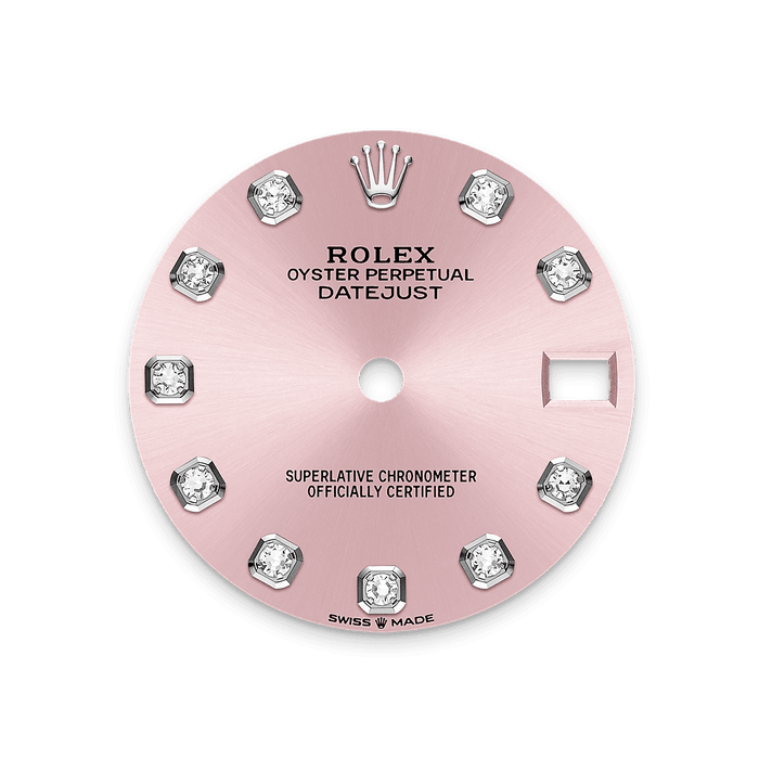 Rolex Stainless Steel Datejust - 31mm - Pink Diamond Dial - Oyster