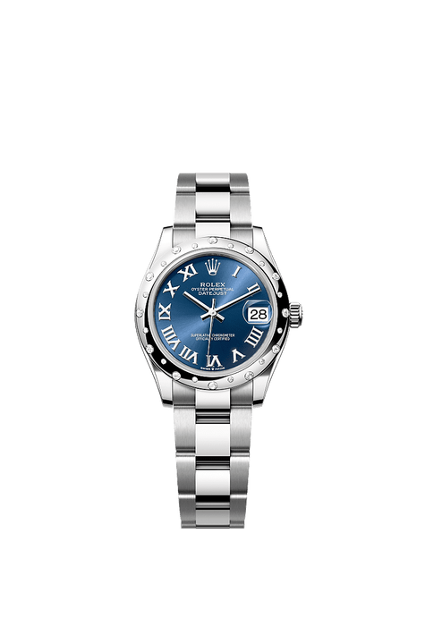 Rolex Stainless Steel Datejust - 31mm - Bright blue - Oyster