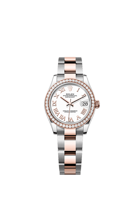 Rolex Two-Tone (RG/SS) Datejust - 31mm - White - Oyster