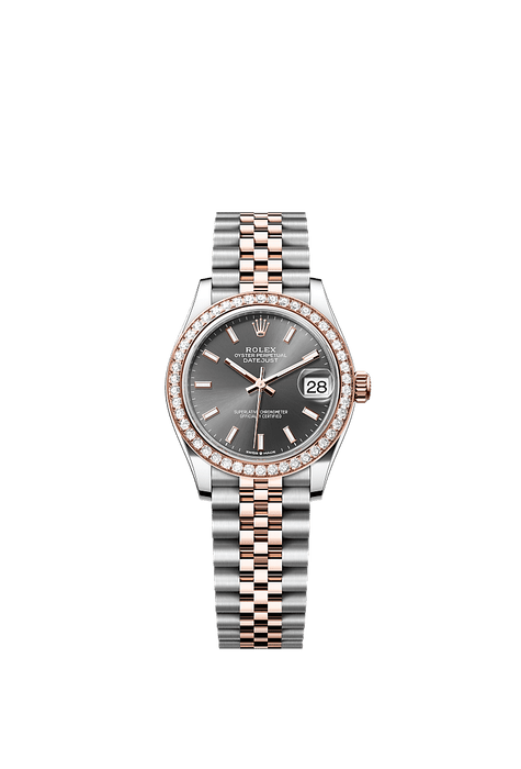 Rolex Two-Tone (RG/SS) Datejust - 31mm - Slate - Jubilee