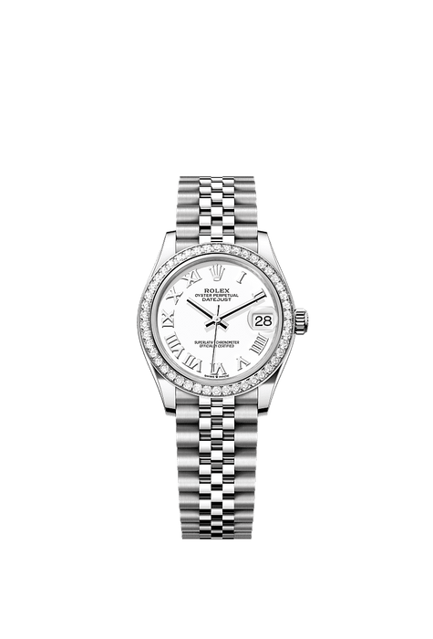 Rolex Stainless Steel Datejust - 31mm - White - Jubilee