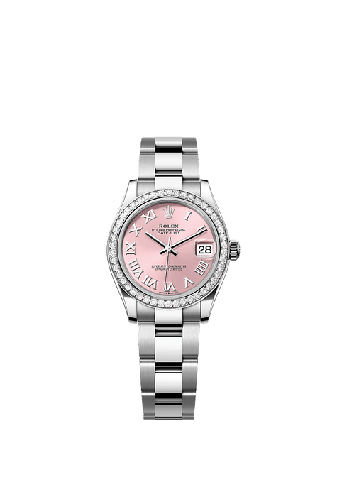 Rolex Stainless Steel Datejust - 31mm - Pink - Oyster