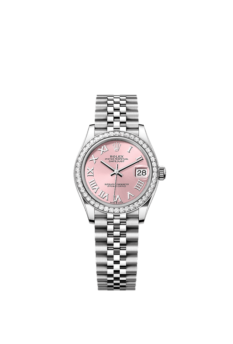 Rolex Stainless Steel Datejust - 31mm - Pink - Jubilee