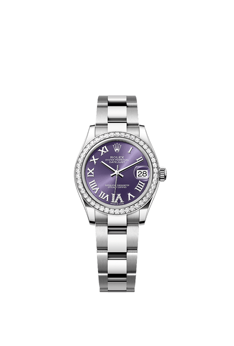 Rolex Stainless Steel Datejust - 31mm - Aubergine Diamond Dial - Oyster