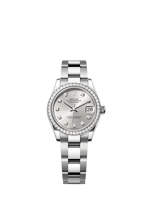 Rolex Stainless Steel Datejust - 31mm - Silver Diamond Dial - Oyster