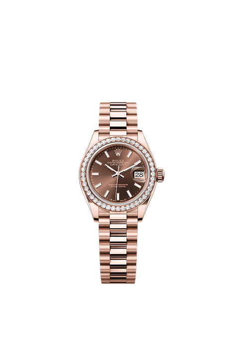 Rolex Rose Gold Datejust - 28mm - Chocolate - President