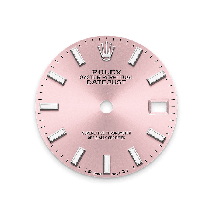 Rolex White Gold Datejust - 28mm - Pink - President