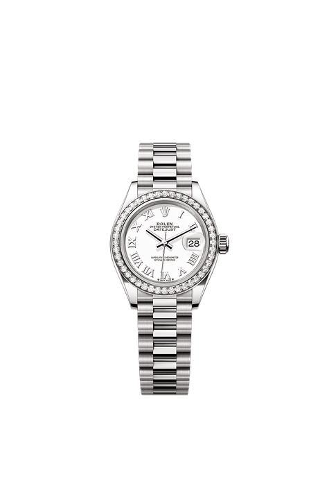 Rolex White Gold Datejust - 28mm - White