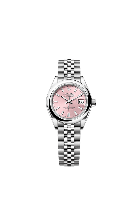 Rolex Stainless Steel Datejust - 28mm - Pink - Jubilee