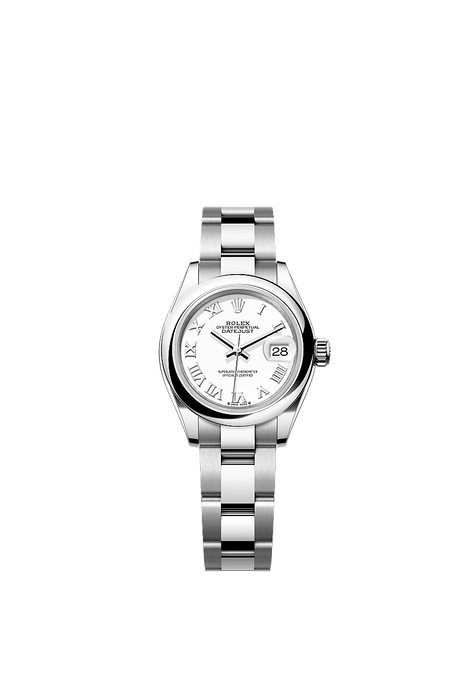 Rolex Stainless Steel Datejust - 28mm - White - Oyster