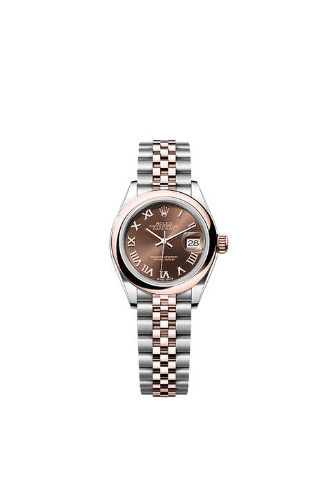 Rolex Two-Tone (RG/SS) Datejust - 28mm - Chocolate - Jubilee