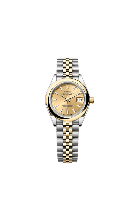 Rolex Two-Tone (YG/SS) Datejust - 28mm - Champagne-colour - Jubilee