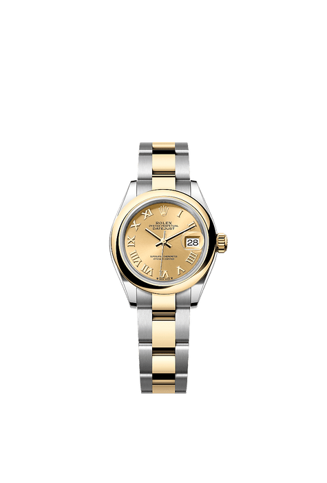 Rolex Two-Tone (YG/SS) Datejust - 28mm - Champagne-colour - Oyster