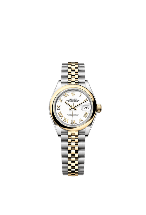 Rolex Two-Tone (YG/SS) Datejust - 28mm - White - Jubilee