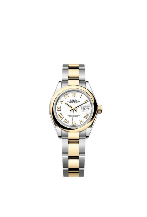 Rolex Two-Tone (YG/SS) Datejust - 28mm - White - Oyster