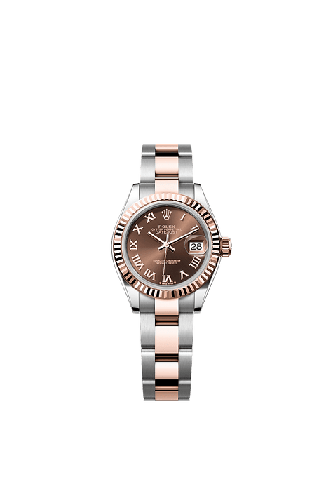 Rolex Two-Tone (RG/SS) Datejust - 28mm - Chocolate - Oyster