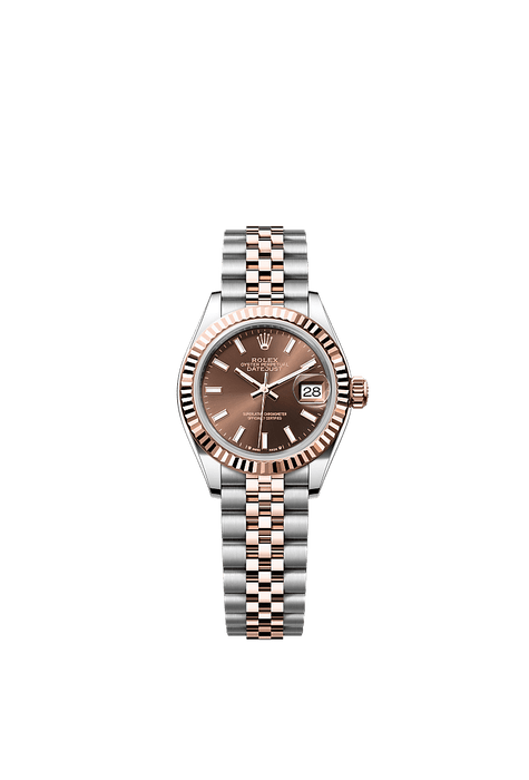 Rolex Two-Tone (RG/SS) Datejust - 28mm - Chocolate - Jubilee