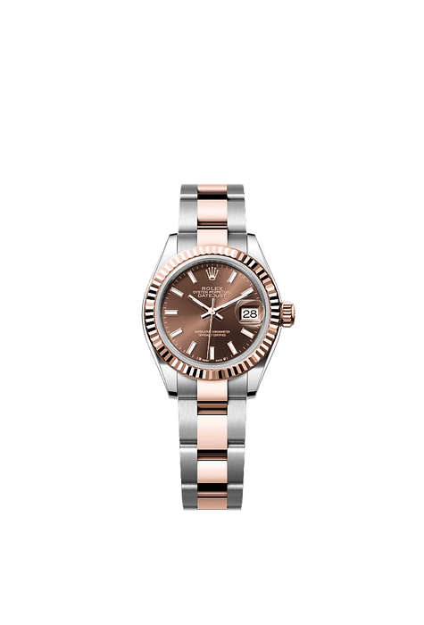 Rolex Two-Tone (RG/SS) Datejust - 28mm - Chocolate - Oyster