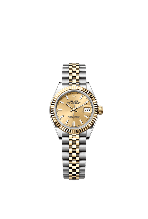 Rolex Two-Tone (YG/SS) Datejust - 28mm - Champagne-colour - Jubilee