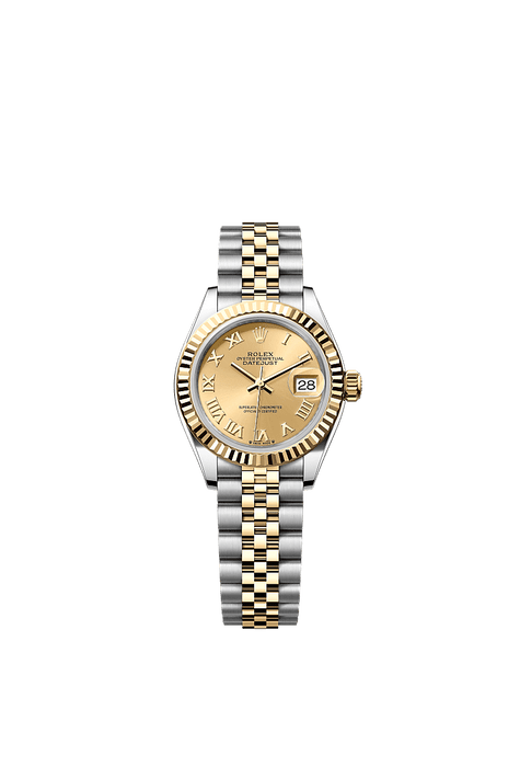 Rolex Two-Tone (YG/SS) Datejust - 28mm - Champagne-colour - Jubilee