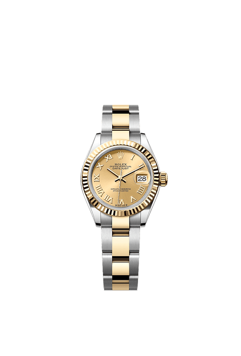 Rolex Two-Tone (YG/SS) Datejust 28mm Champagne-colour Oyster